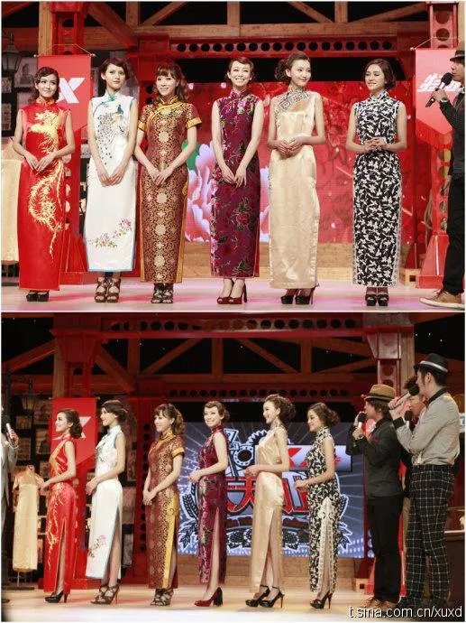 天天向上 穿旗袍的这些瑞丽模特叫什么名字?就是昨天那一老上海的 那一期。