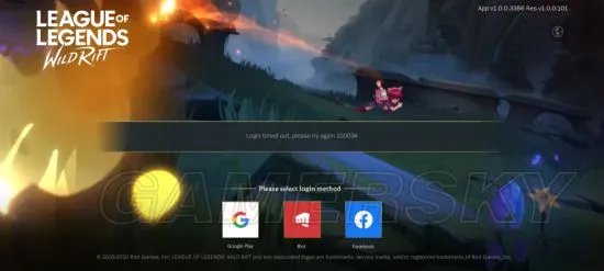 英雄联盟手游显示100034怎么办 报错100034解决办法