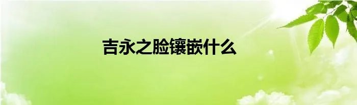 吉永之脸镶嵌什么