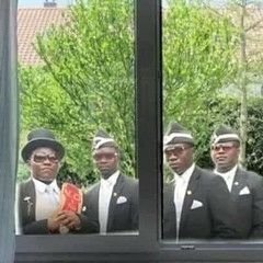 《抖音》黑人抬棺专业团队无水印表情包分享 黑哥一笑生死难料