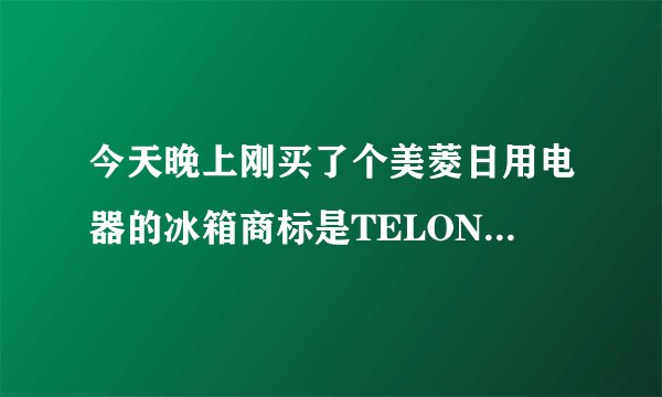 今天晚上刚买了个美菱日用电器的冰箱商标是TELON请问一下是冒牌货吧？