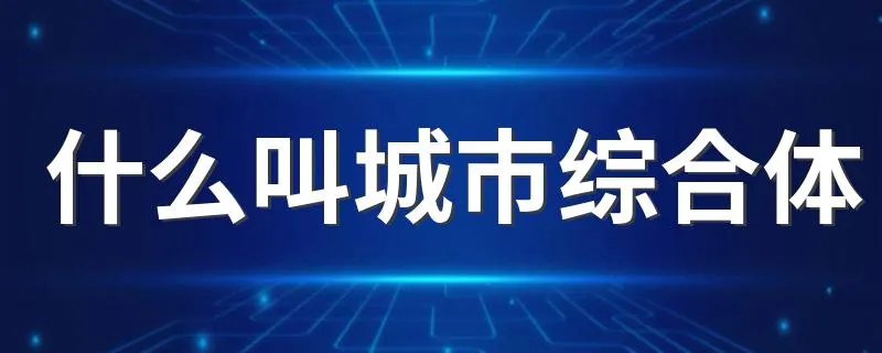 什么叫城市综合体 关于城市综合体的简介
